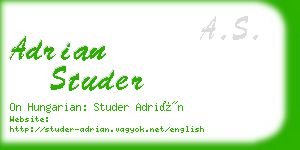 adrian studer business card